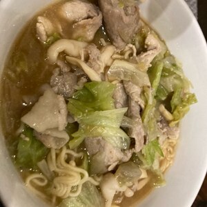 時短！簡単！ズボら肉&もやし味噌ラーメン